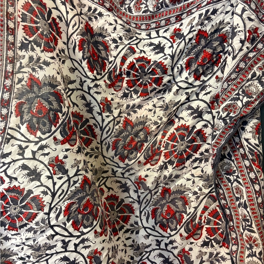 Floral Patterned Scarf - image 5